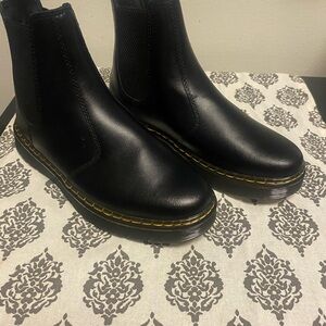 Dr. Martens Black Leather Boots for Women